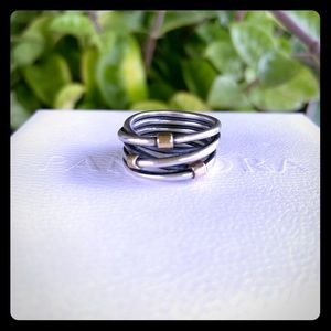 Pandora Rope Two Tone ring size 56